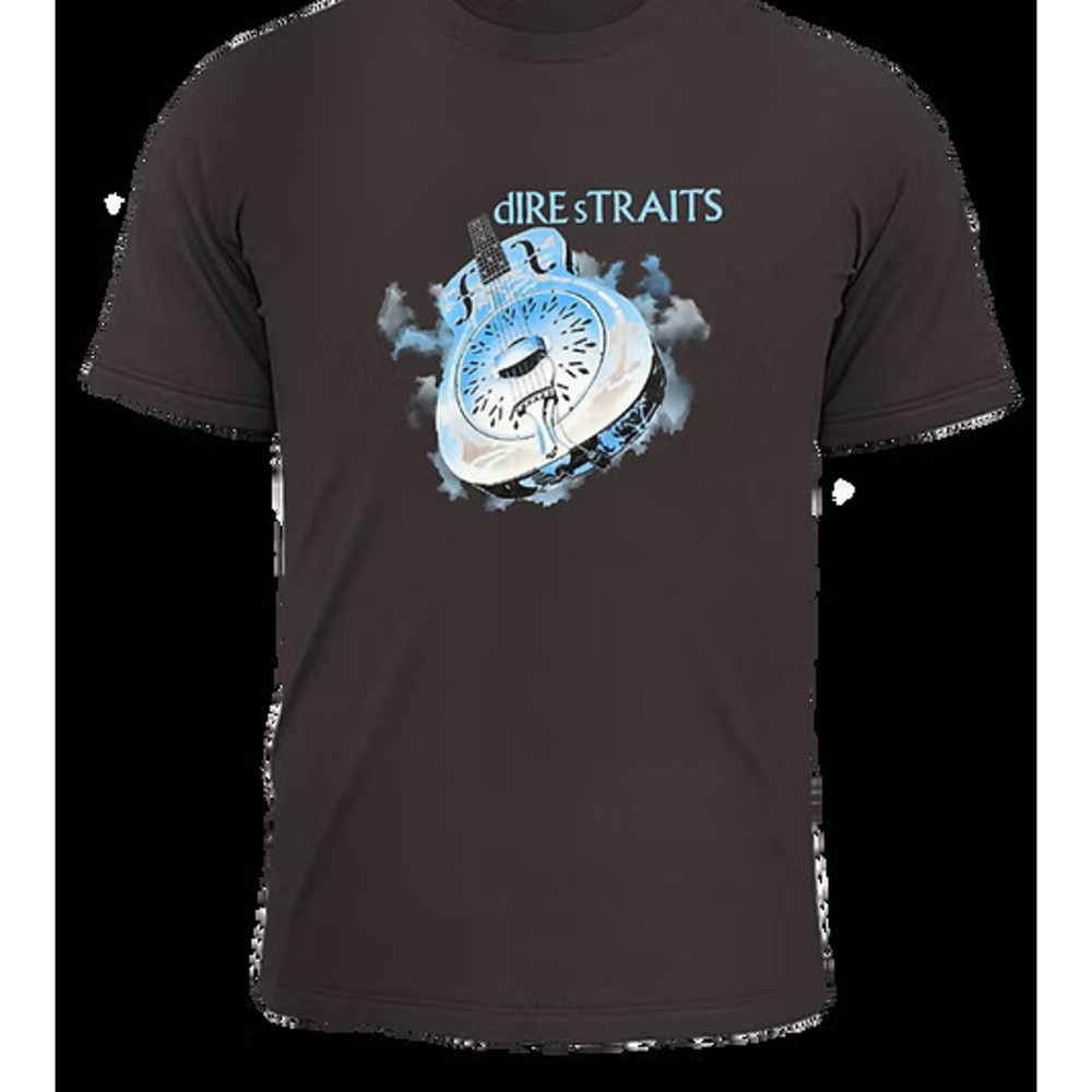 Unisex Dire Straits Tshirt Black Tee